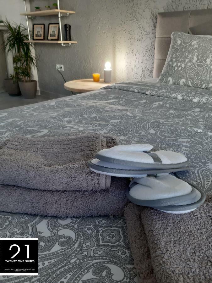 21 Suites Deluxe Stay Near The Airport Markópoulon Rom bilde